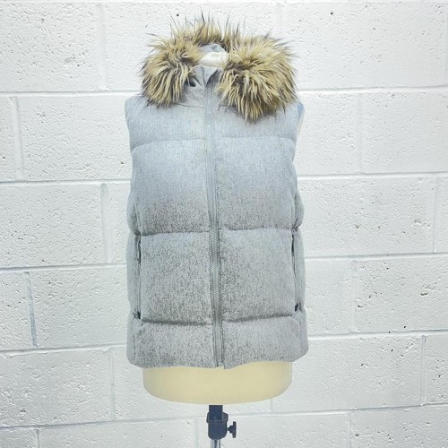 Gap grey puffer gilet - gap,