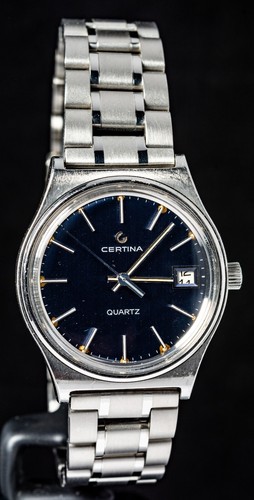 Certina blue dial - (swiss,