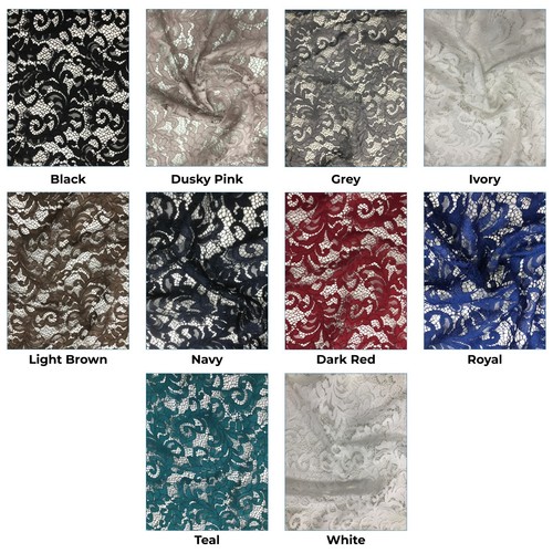 Corded lace fabric - fabric, dress