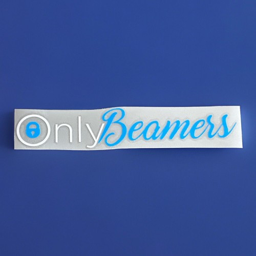 Only beamers sticker - decal, in
