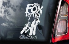 Fox terrier car sticker wire - fox,