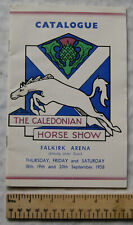 1958 Catalogue The Caledonian Horse Show Falkirk Arena