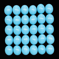 30 Pcs Natural Constituted Turquoise 11x9mm Oval Cabochon Loose Gemstones Lot