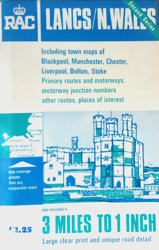 Rac road map lancashire and - road,