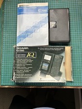 Sharp IQ-7000 Electronic Organizer + Tetris, Translator, Chess, Lther Case Boxed