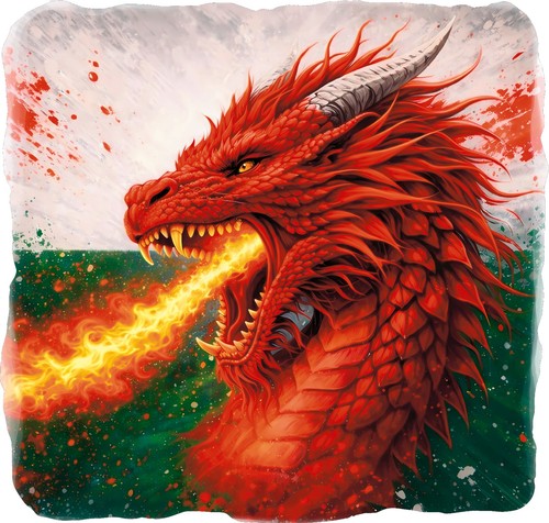 Wales welsh dragon flag camper - dragon,