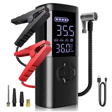 8000MAH 4in1 Car Jump Starter With Air Compressor 150PSI Power Bank Flash Light