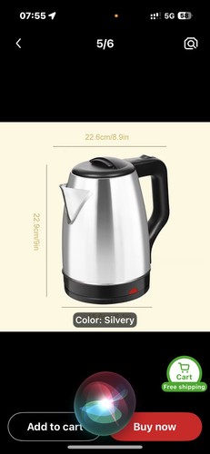 Chrome kettle - 2l,