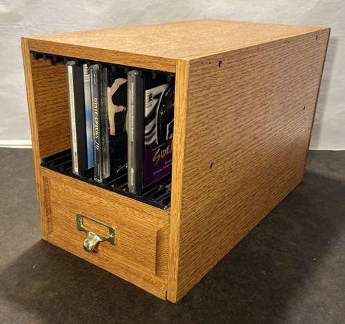 Vintage oak wood storage - oak,