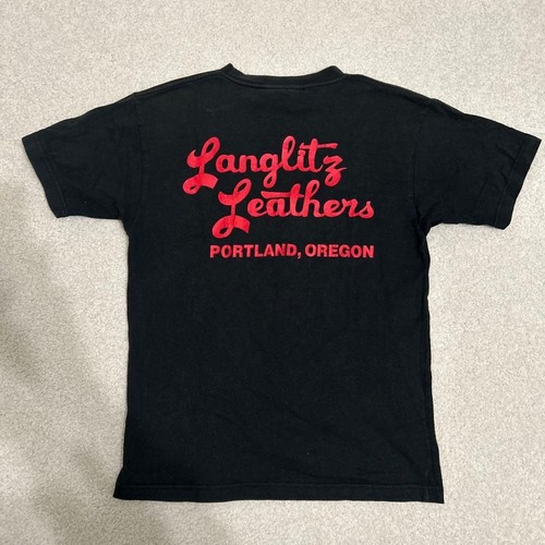 90s langlitz leathers shirt - langlitz, t-shirt