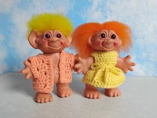 Vintage  Dam Troll Dolls Set
