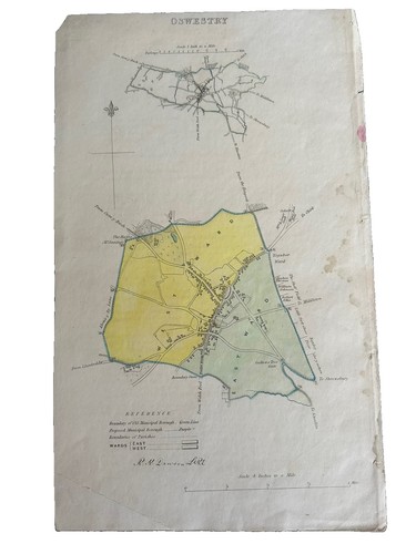 Oswestry street plan - oswestry,