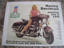 HARLEY DAVIDSON HUGGER XL SPORTSTER XLS FXE SUPERGLIDE 1979 ADVERT A4 FILE 43