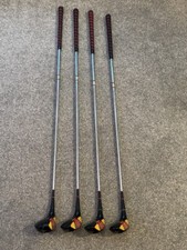 Set Slazenger Peter Alliss 1-4 Woods Oil Tempered Regular Steel Near Mint VGC+