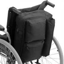 Deluxe Large Wheelchair Mobility Scooter Shopping Bag Holdall Handle Black