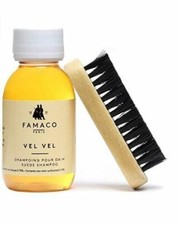 Famaco Vel Vel Shampoo Brush Suede & Nubuck Stain Remover Color Shoes Restoring