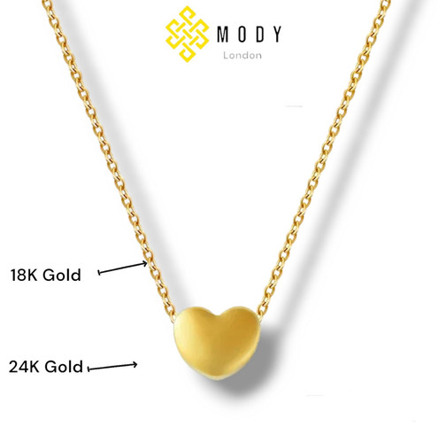 18ct solid gold necklace - solid,