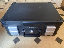 Fireproof & Waterproof Deed Security Box Safe Accept A4 Cathedral No Key