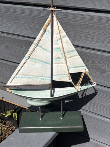 Tin metal sailing yacht - tin,