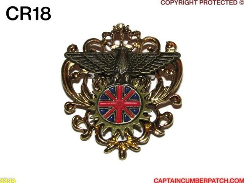 Steampunk badge brooch eagle