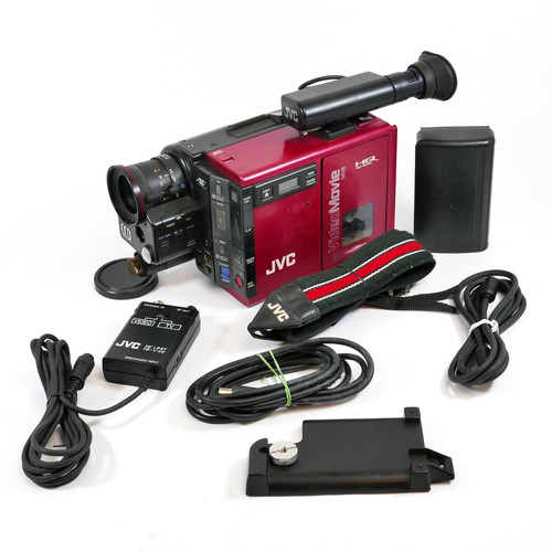 Jvc video movie vhs - c, red