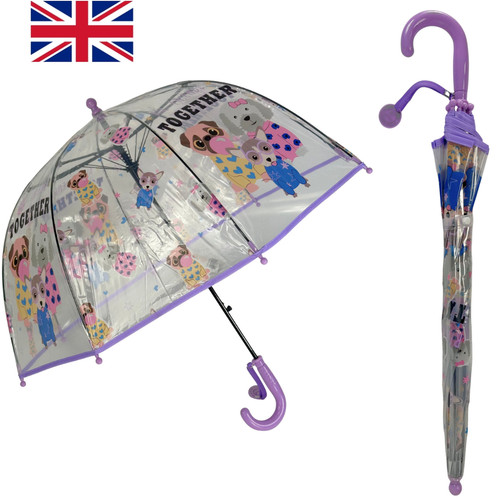 Kids clear dome umbrella - dome,