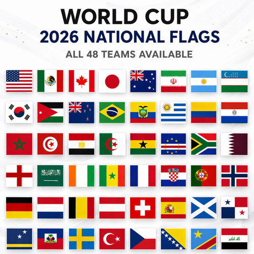 World cup flags 2026 all - world,