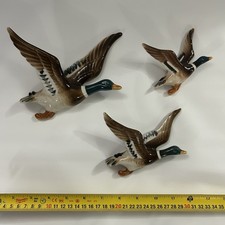 1950s Set Of 3 Ceramic Flying