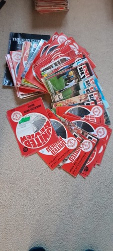 Man utd home programmes - man,