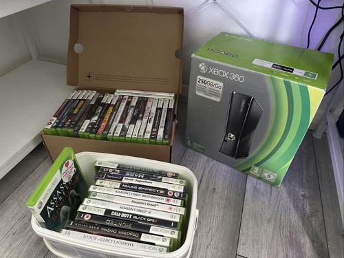 Xbox 360 250gb - black, console