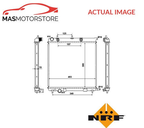 Engine cooling radiator nrf - cooling,