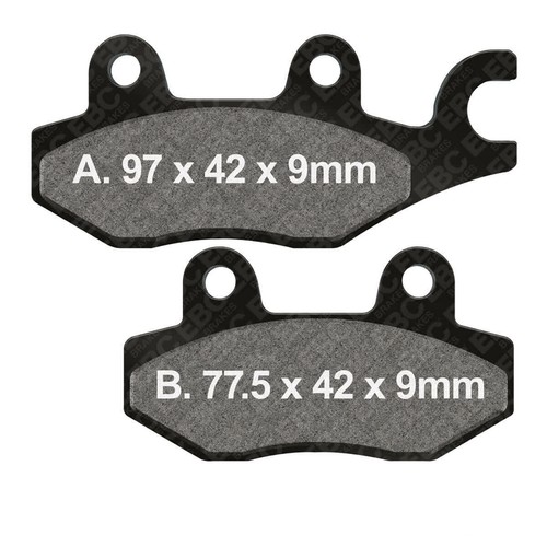 Pair ebc fa197 brake pads - of,