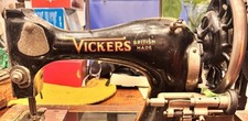 Antique Vickers Sewing Machine Hand Crank Without Case Working