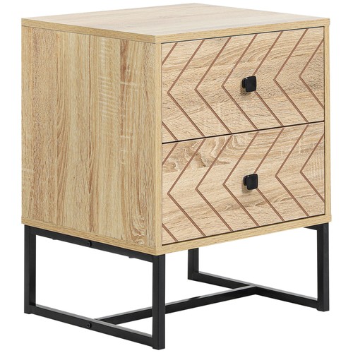 Homcom bedside table unit - bedside,