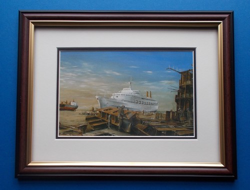 Framed shipping print - shipping,
