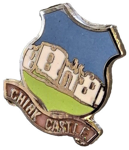 Chirk castle small pin badge - small,