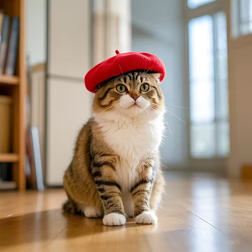 Pet cat small - dog, french