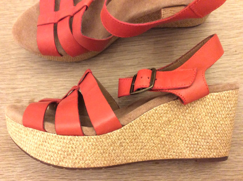 Clarks burnt orange - clarks, leather