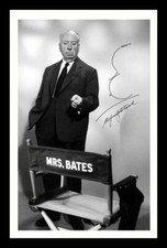 Alfred Hitchcock - Psycho Autograph Signed & Framed Photo