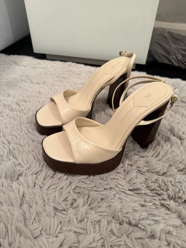 Zara cream leather with - zara,