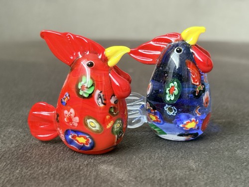Set crystal glass rooster - set, of