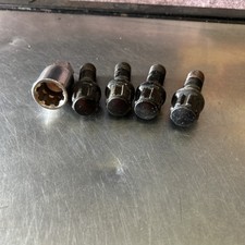 For Audi TT Locking Wheel Nuts - Black M14x1.5 Stud Bolts For Alloy Wheels #61