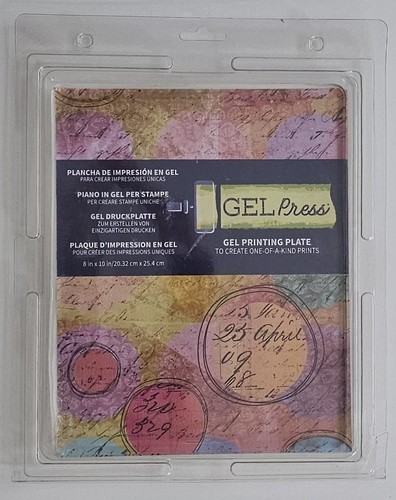 Gel press printing plate - ,