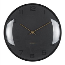 30.5cm Karlsson Fuerte Dome Wall Clock Non Ticking Living Room Office Wall Clock