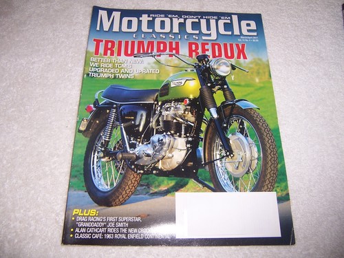 Motorcycle classics magazine - motorcycle,