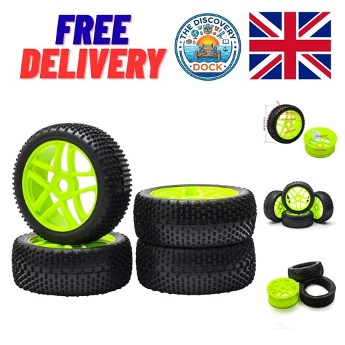 Set green rubber tires - set,