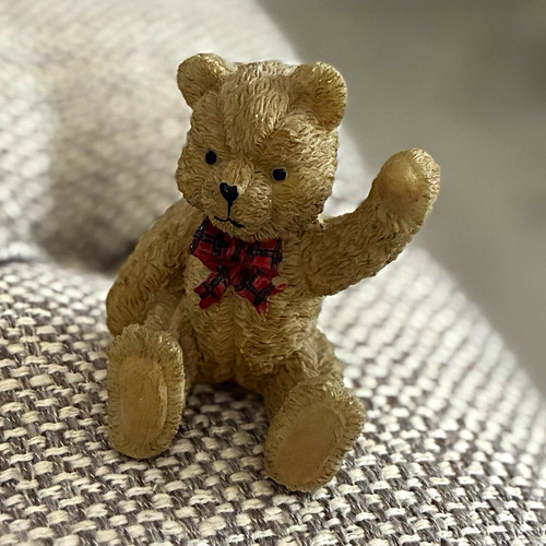 Small beige teddy bear - small,