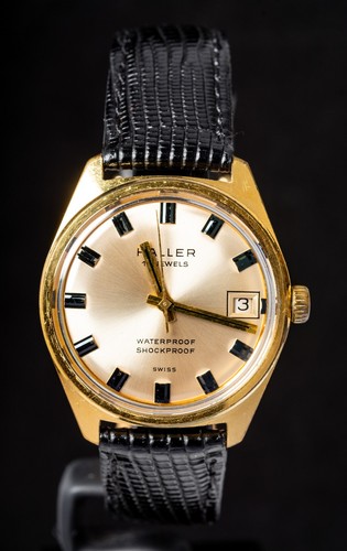 Haller champagne sunburst dial - champagne,
