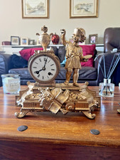 Antique French Figural Mantle