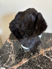 Vintage Russian USSR Brown REAL Mink Fur Ushanka Trapper Hat Quilted Lined S/M